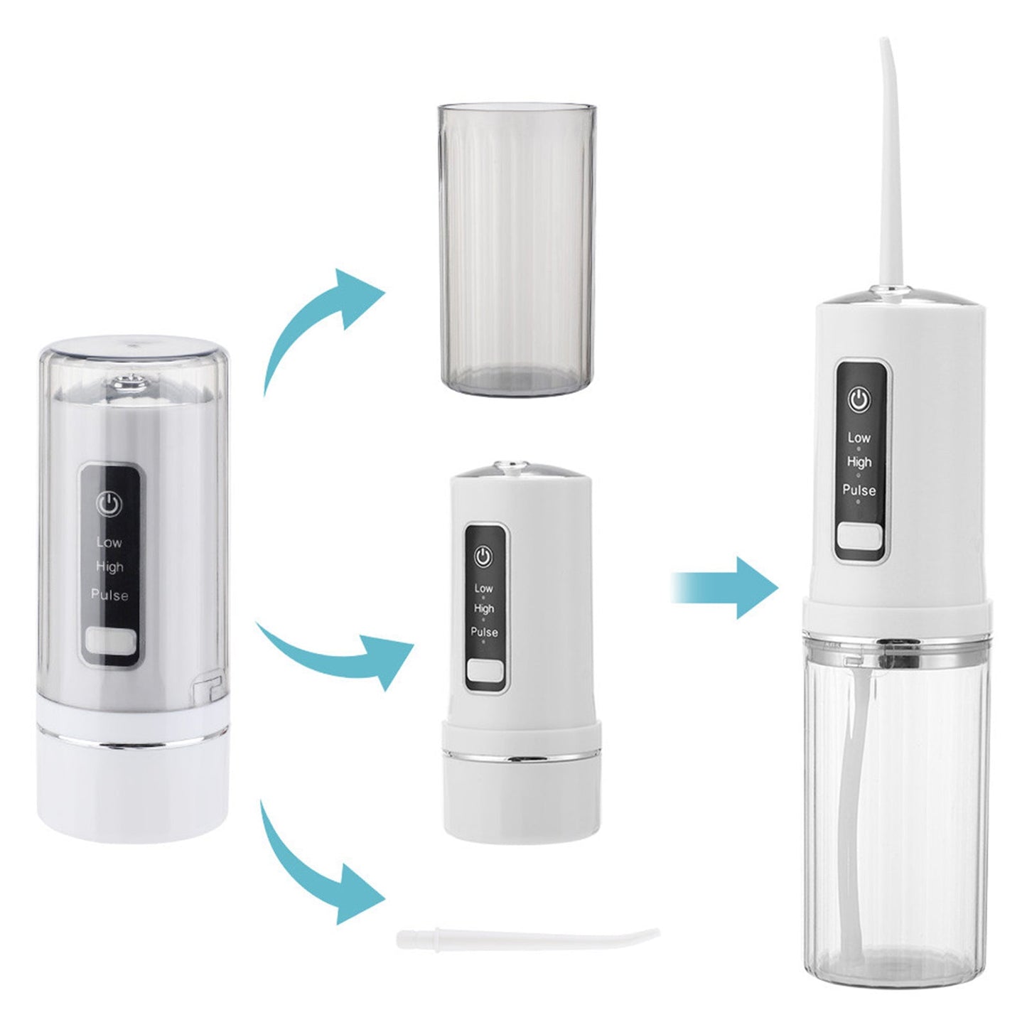 Cordless Water Flosser Dental Teeth Cleaner, Rechargeable